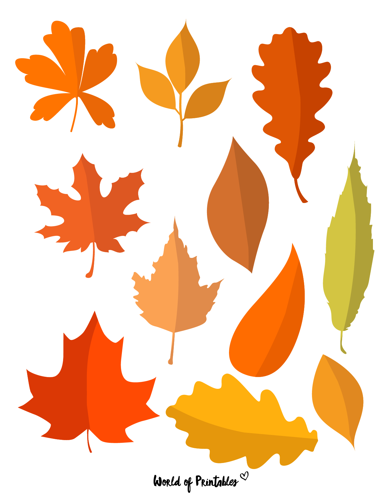 37 printable leaf templates outlines u0026 shapes free world of printables