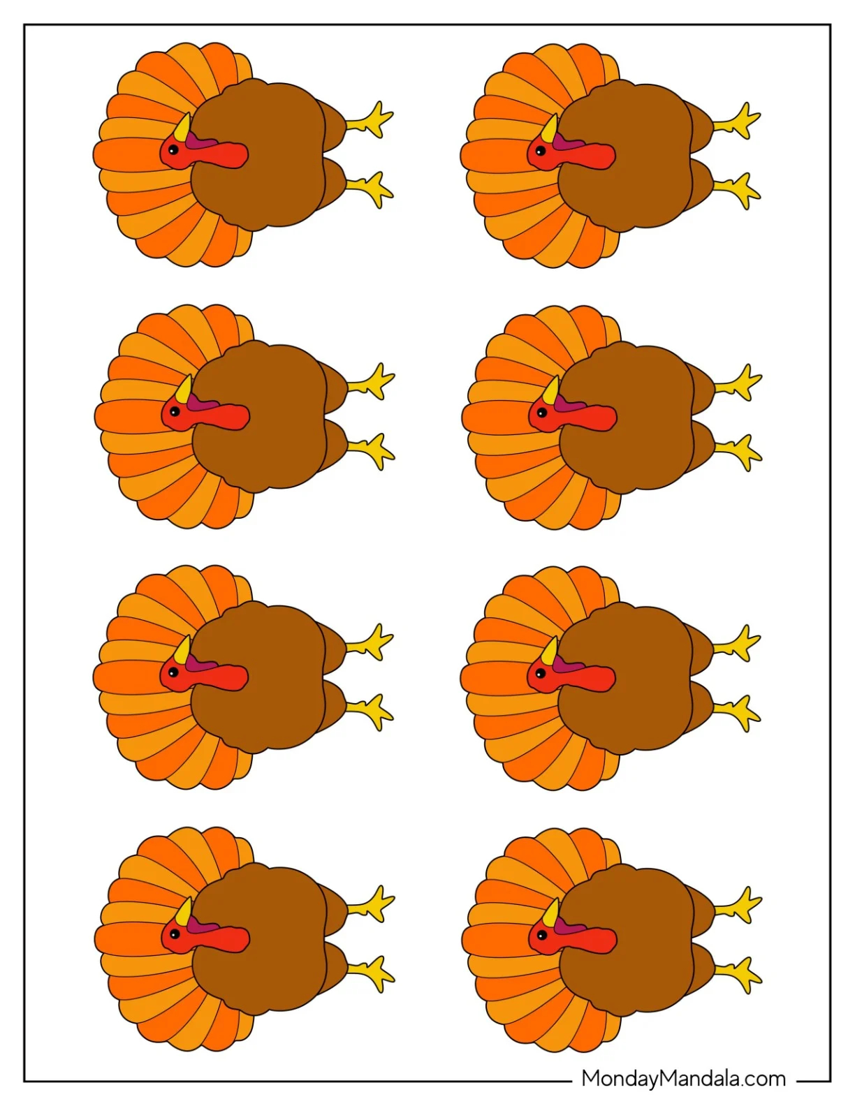 62 turkey templates free pdf printables