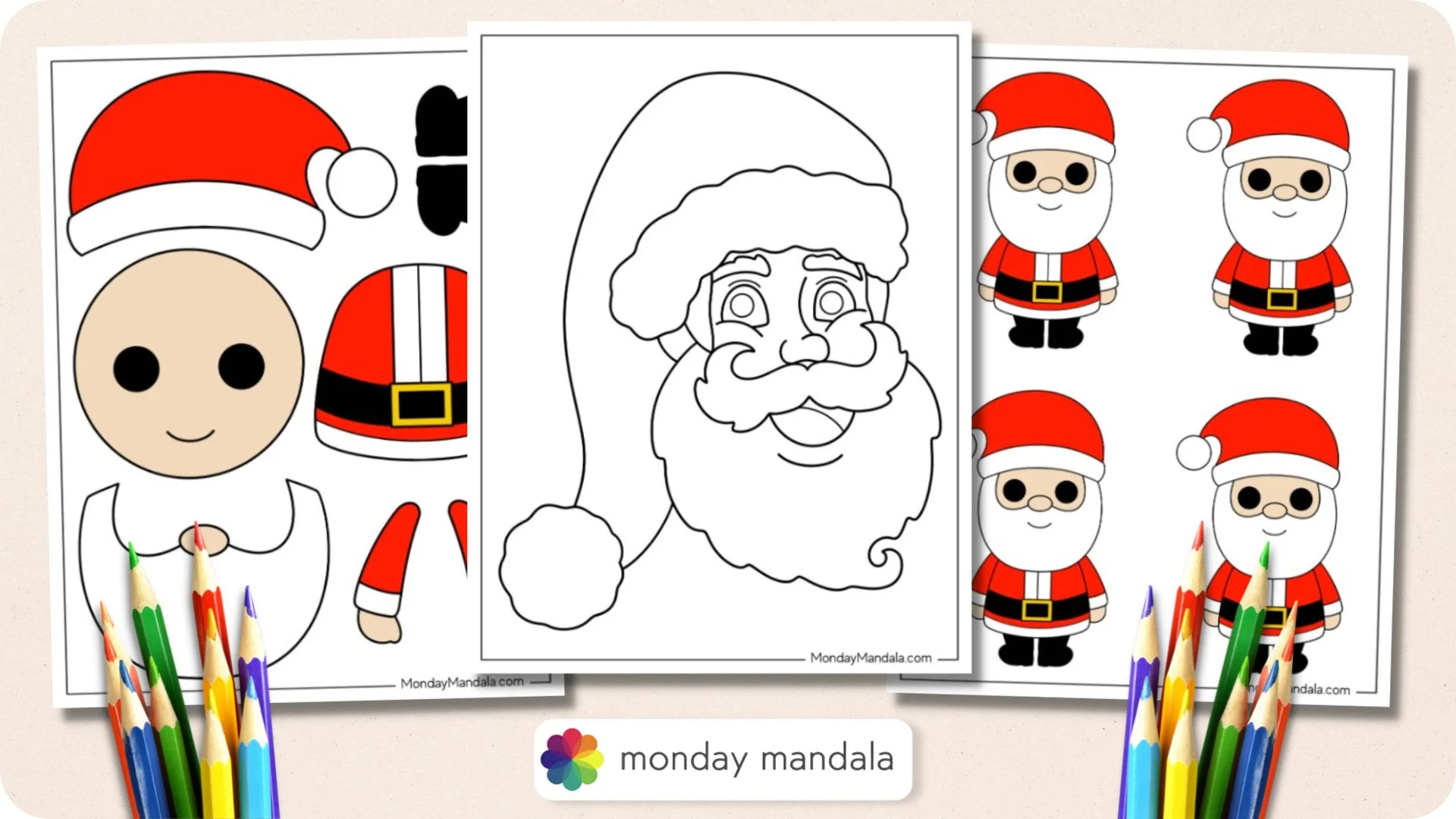 66 santa templates free pdf printables