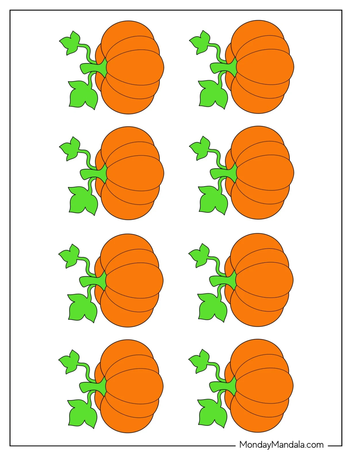 Free Printable Pumpkin Template Pdf