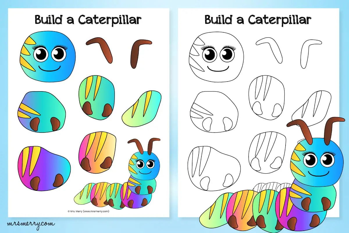 Free Printable Caterpillar Template