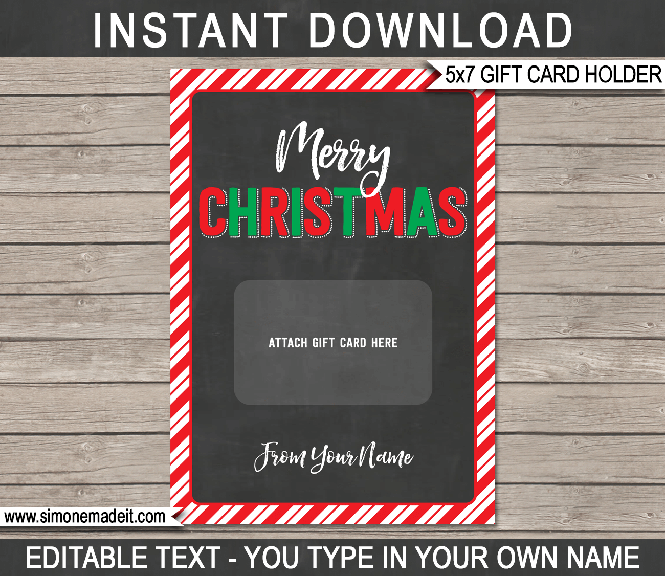 christmas gift card holder