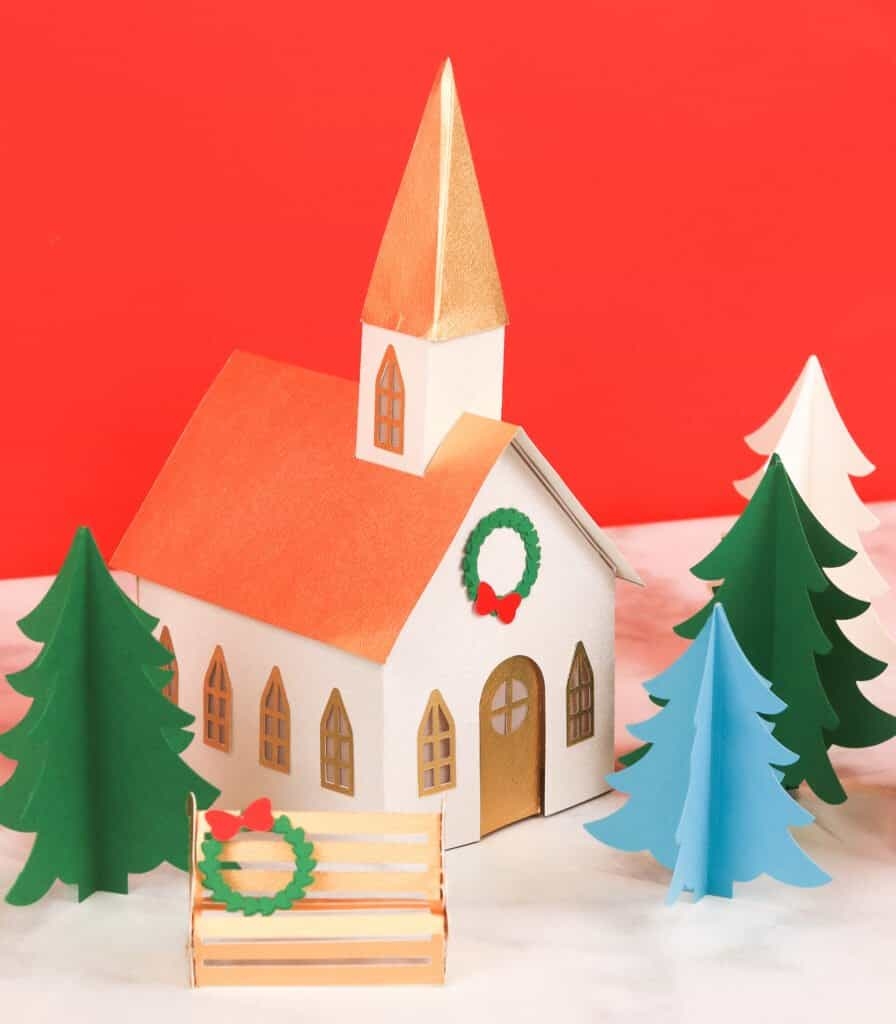 Free Printable Paper Church Template