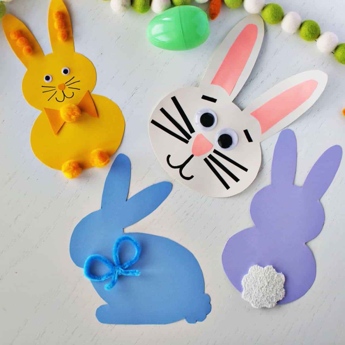 easter rabbit template free printable childhood magic