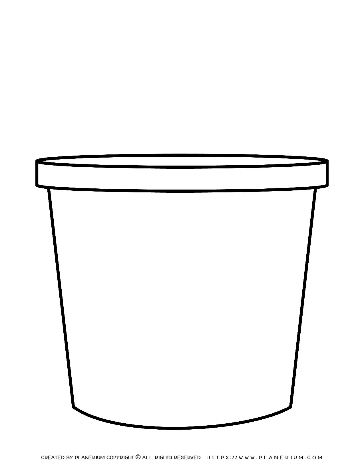 flower pot free printable template planerium
