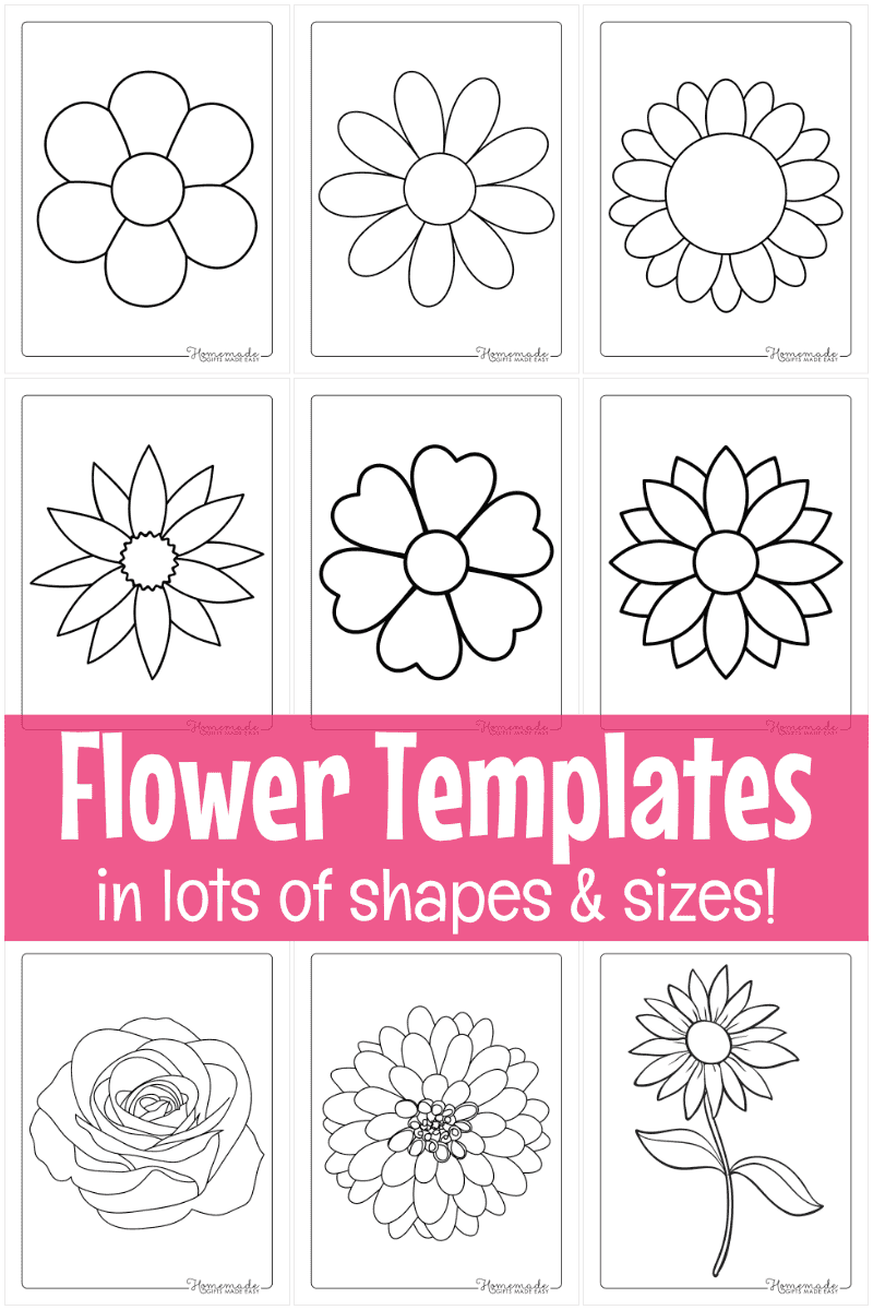 free printable flower templates for crafts