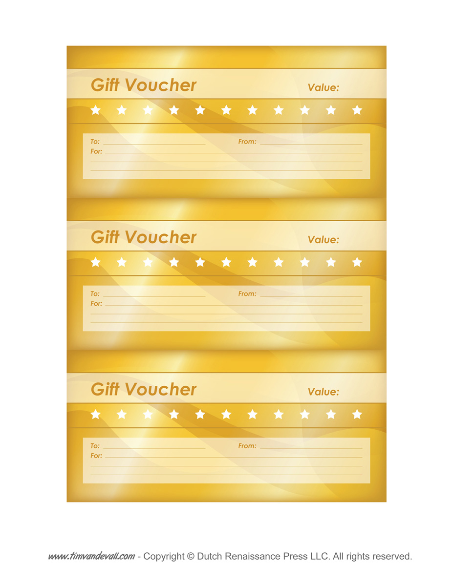 Free Printable Gift Voucher Template