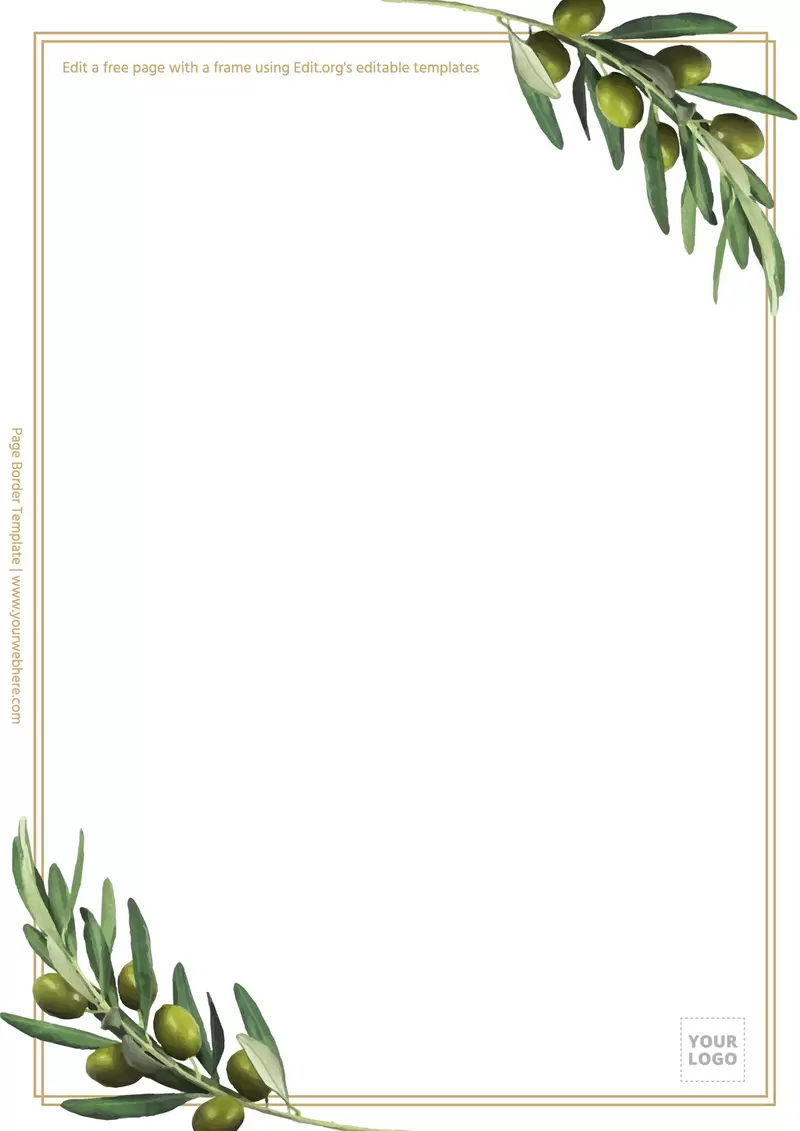 free printable page border templates