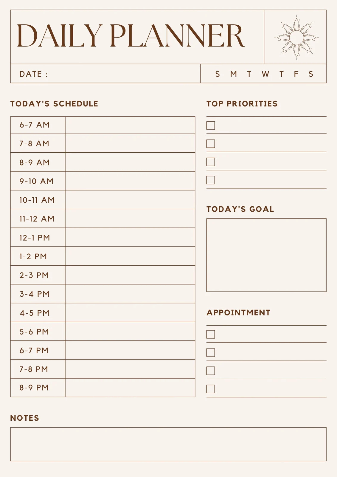 free printable planner templates to customize canva