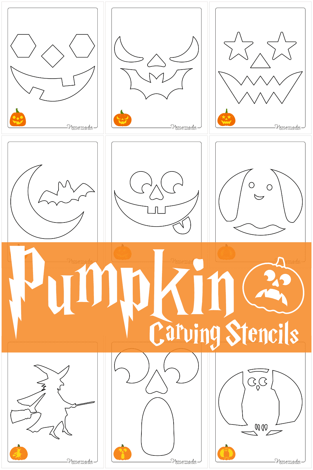 free printable pumpkin carving stencils u0026 templates for halloween
