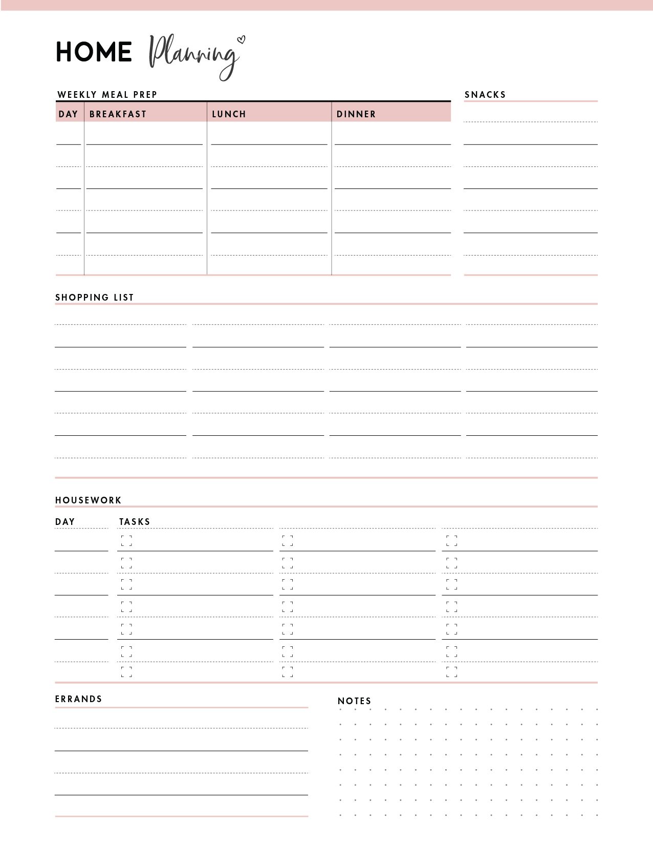 Templates Free Printable