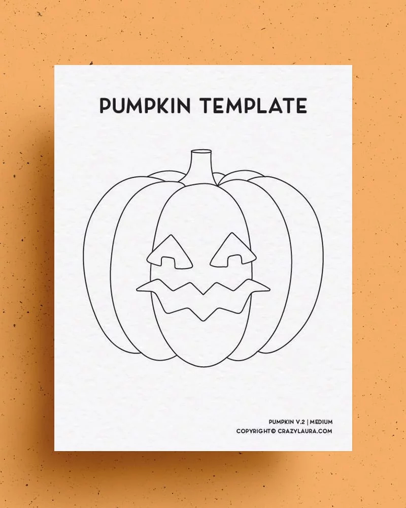 free pumpkin template u0026 stencil printable sheets crazy laura