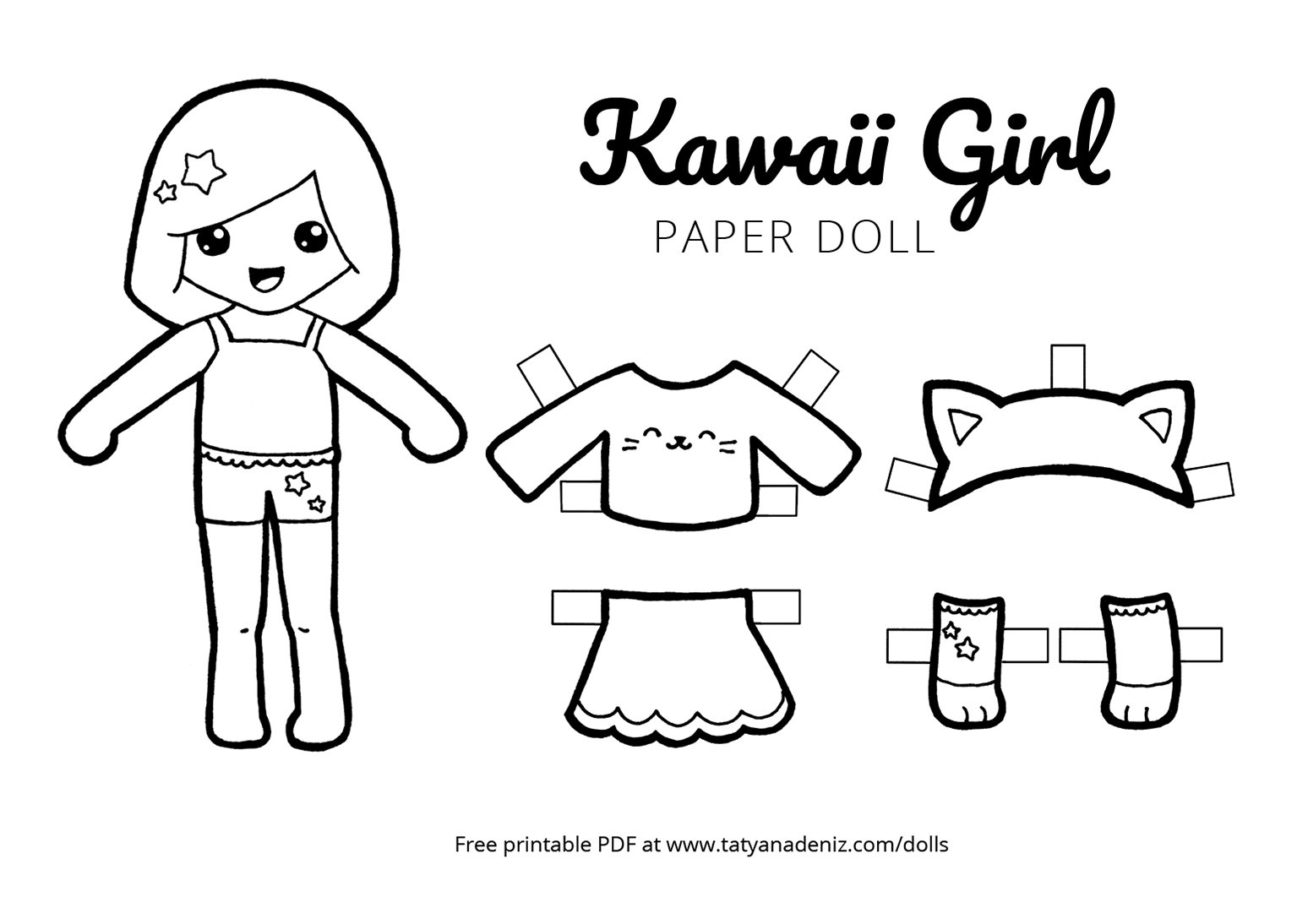 Paper Doll Template Free Printable