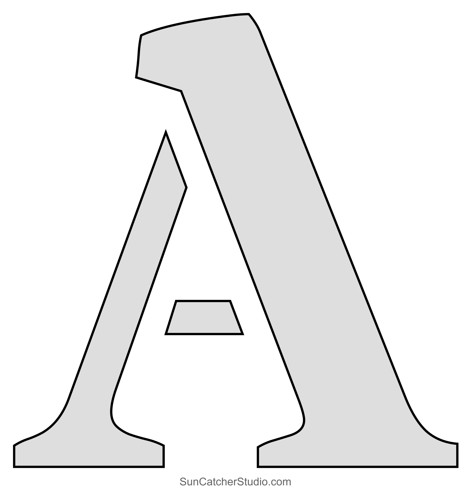 printable stencils free alphabet font and letter templates