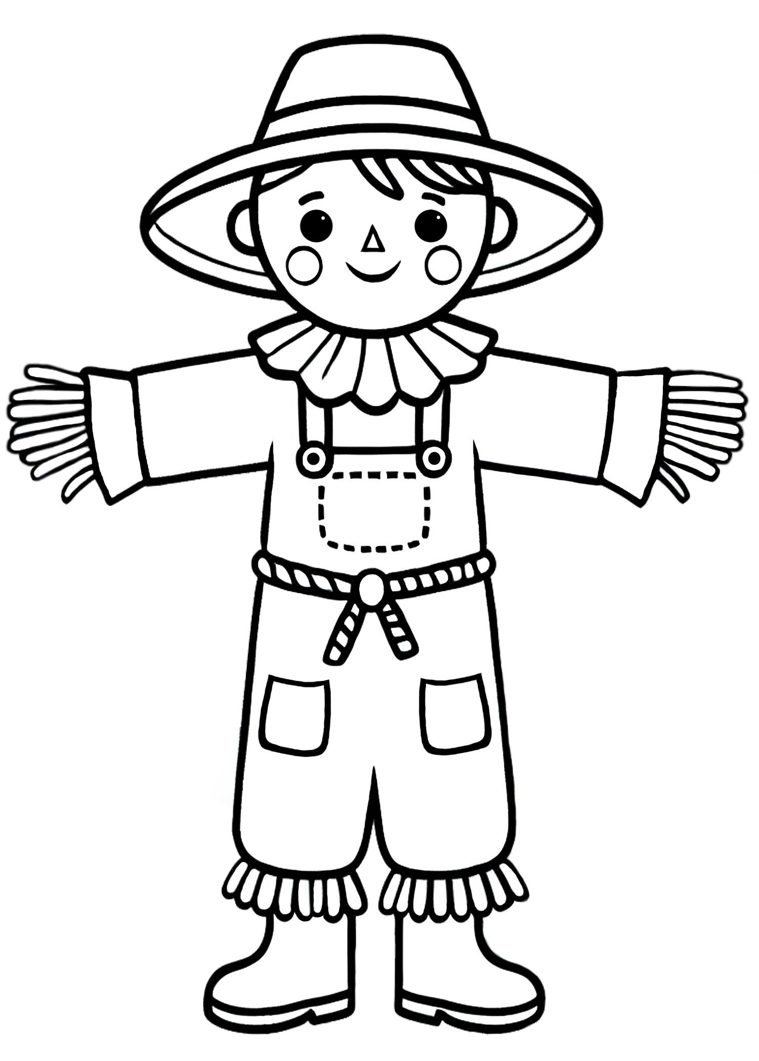 Free Printable Scarecrow Template