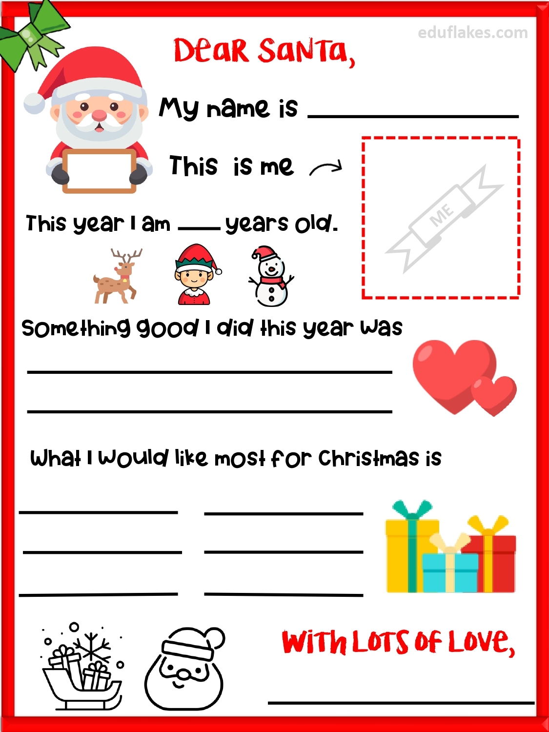From Santa Letter Template Free Printable